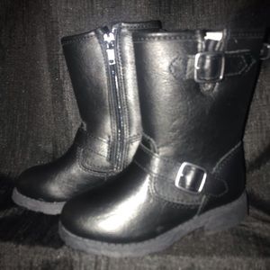 Tall Black Boots Toddler Size 8
